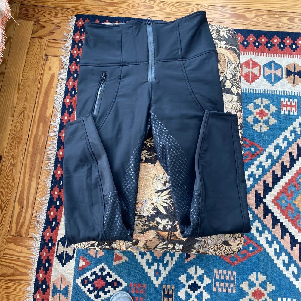 Black Horze Full Seat Fleece Lined Winter Breeches - Size 26